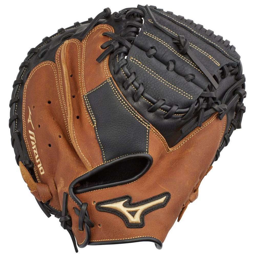 Mizuno Samurai 33" - Bayan Catchers Mitt - Siyah/Kahverengi Türkiye (FYRCJK-297)